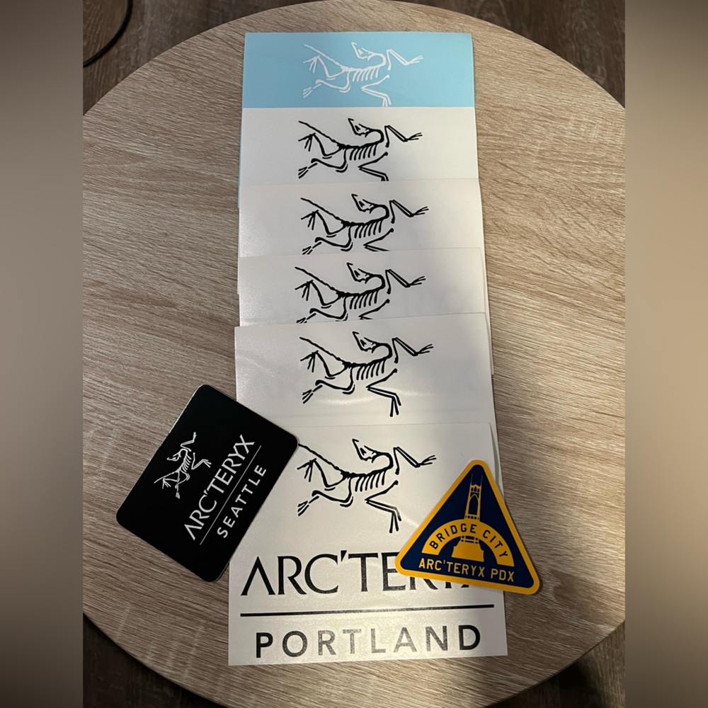 Arcteryx sticker lot x8